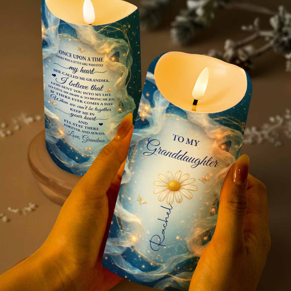 To My Granddaughter, Flower And Butterfly