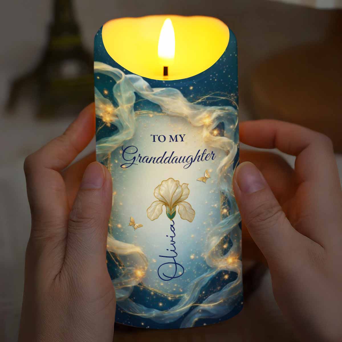 To My Granddaughter, Flower And Butterfly