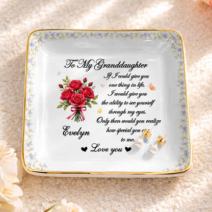 To My Granddaughter If I Could Give You One Thing Purple Flowers