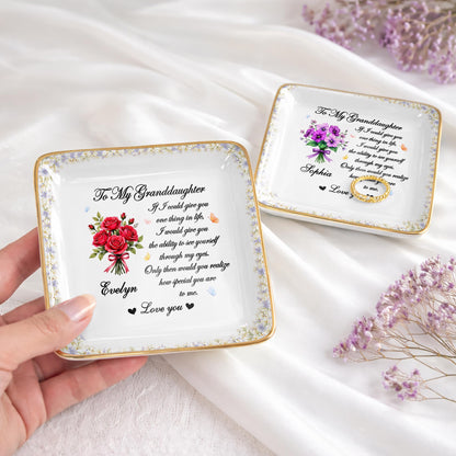 To My Granddaughter If I Could Give You One Thing Purple Flowers