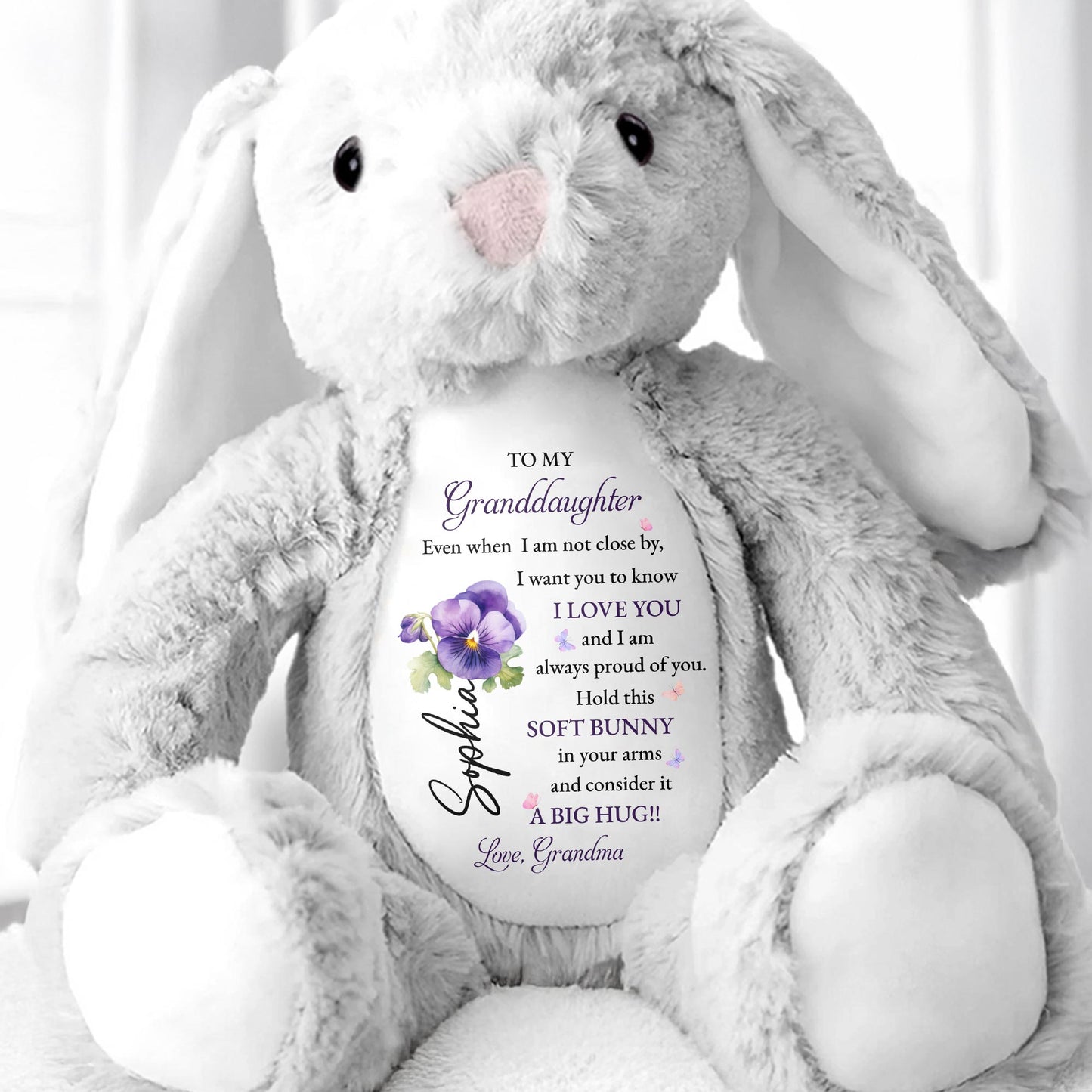 To My Granddaughter, Soft Bunny in Your Arms