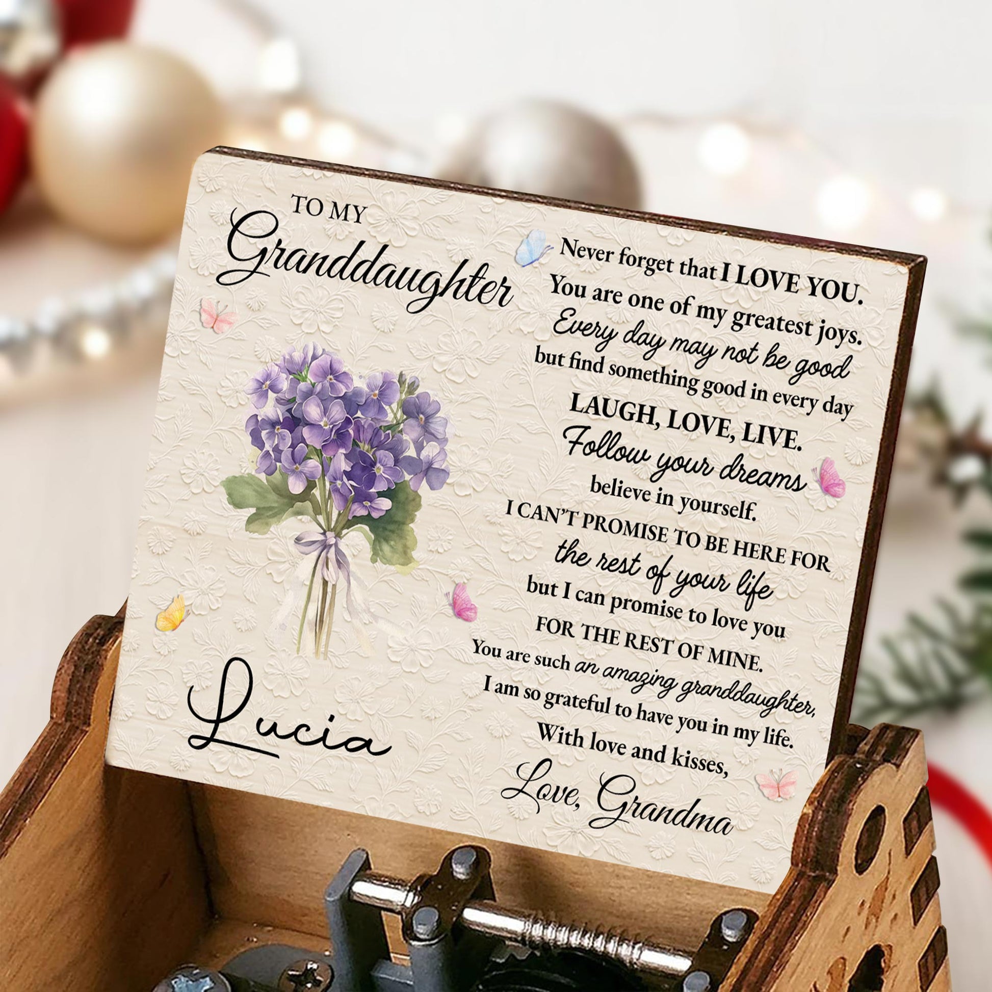 Never Forget That I Love You, Flowers And Butterflies