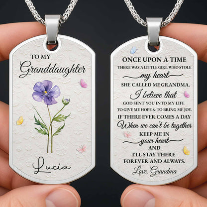 To My Granddaughter Once Upon A Time Flower Butterfly