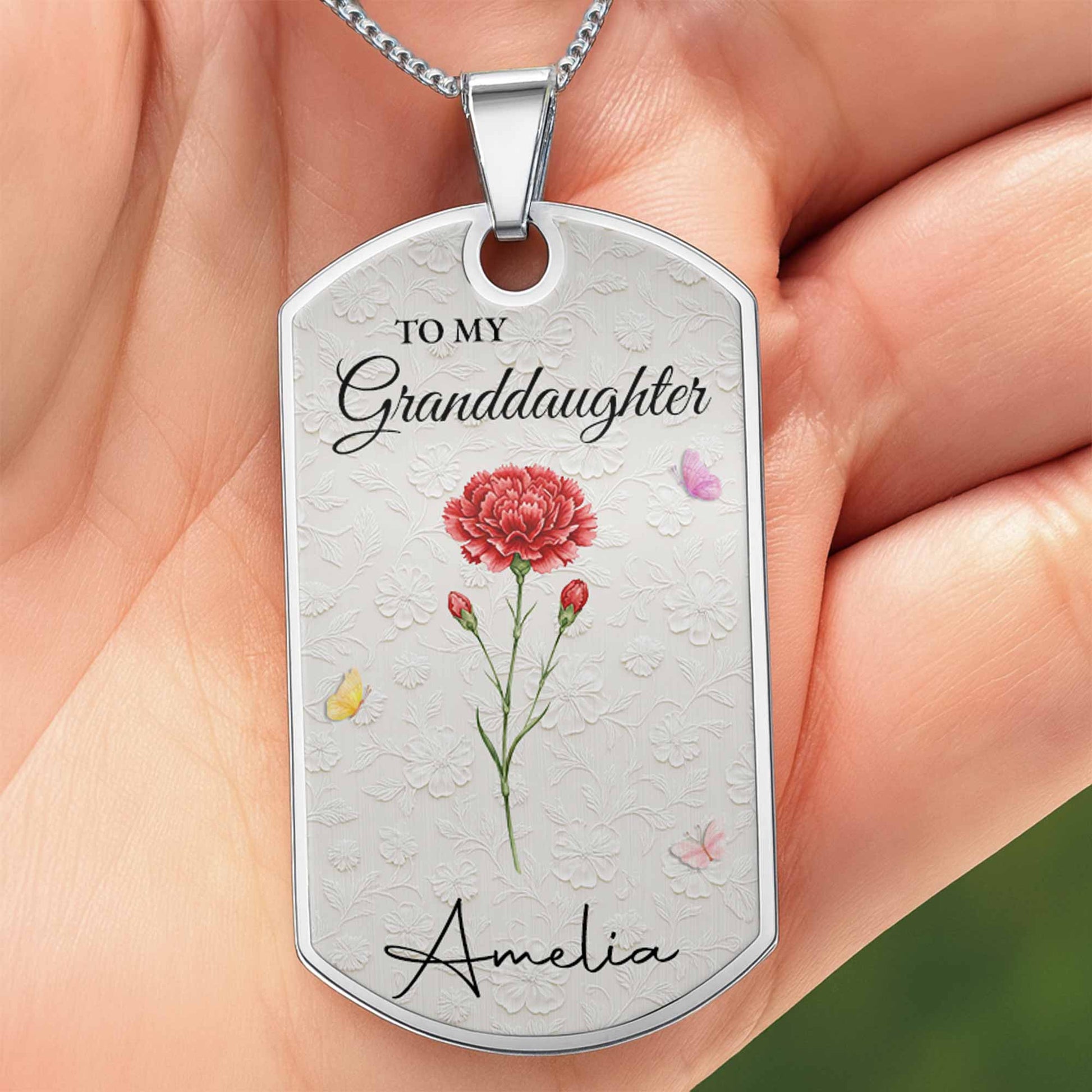 To My Granddaughter Once Upon A Time Flower Butterfly