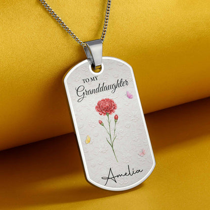 To My Granddaughter Once Upon A Time Flower Butterfly