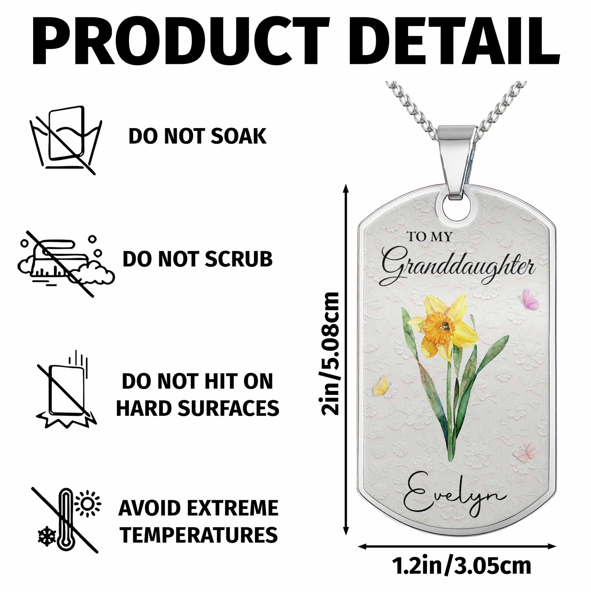 To My Granddaughter Once Upon A Time Flower Butterfly