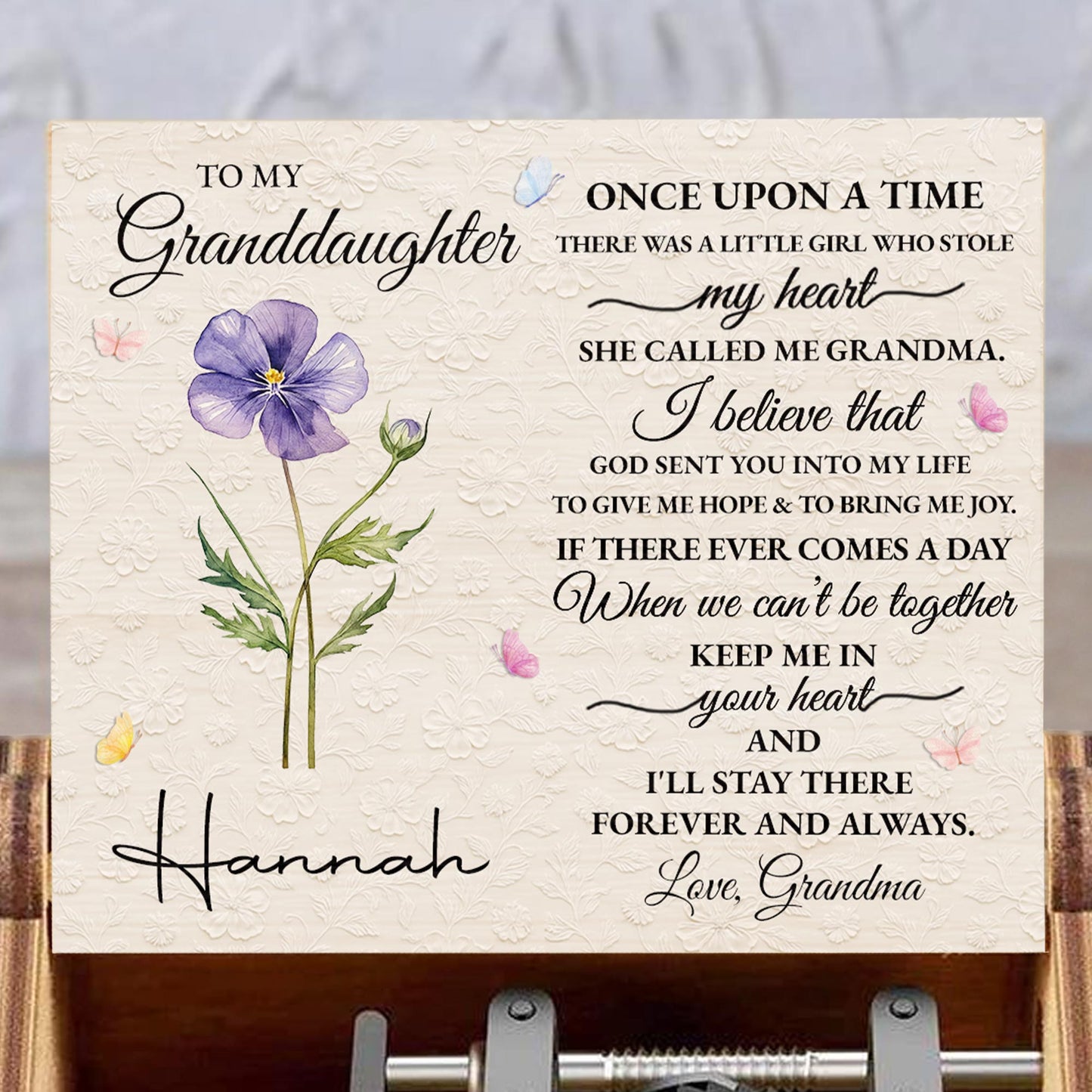 To My Granddaughter, Once Upon A Time, Love From Grandma