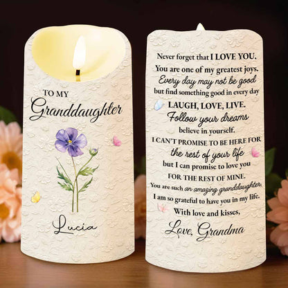 To My Granddaughter Never Forget That I Love You Flowers