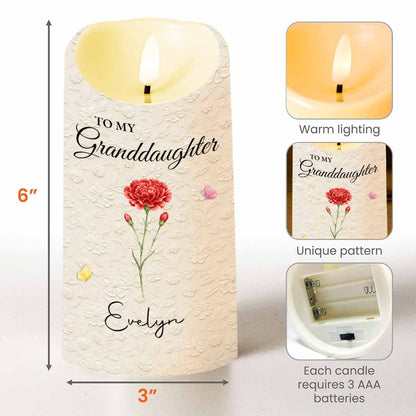 To My Granddaughter Never Forget That I Love You Flowers