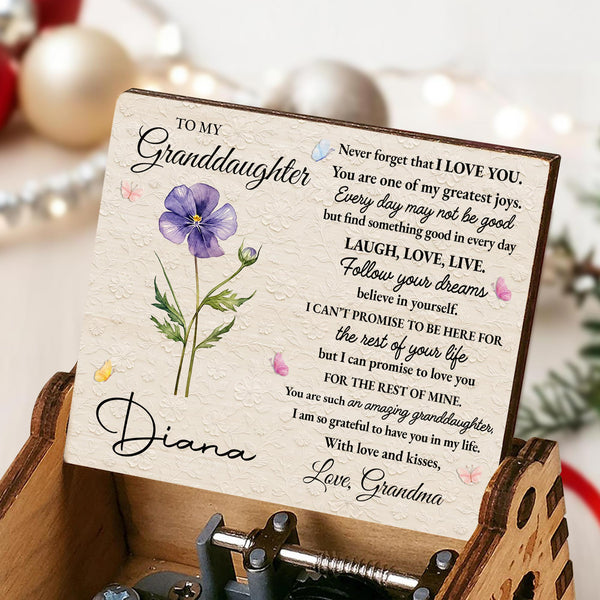 To My Granddaughter, Never Forget That I Love You