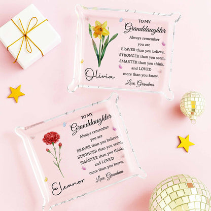 To My Granddaughter, Always Remember, Flowers and Butterflies