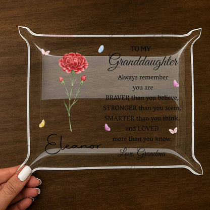 To My Granddaughter, Always Remember, Flowers and Butterflies