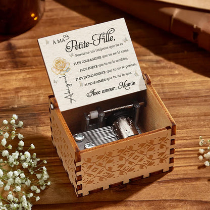 À Ma Petite Fille Plus Courageuse With Flower And Butterflies