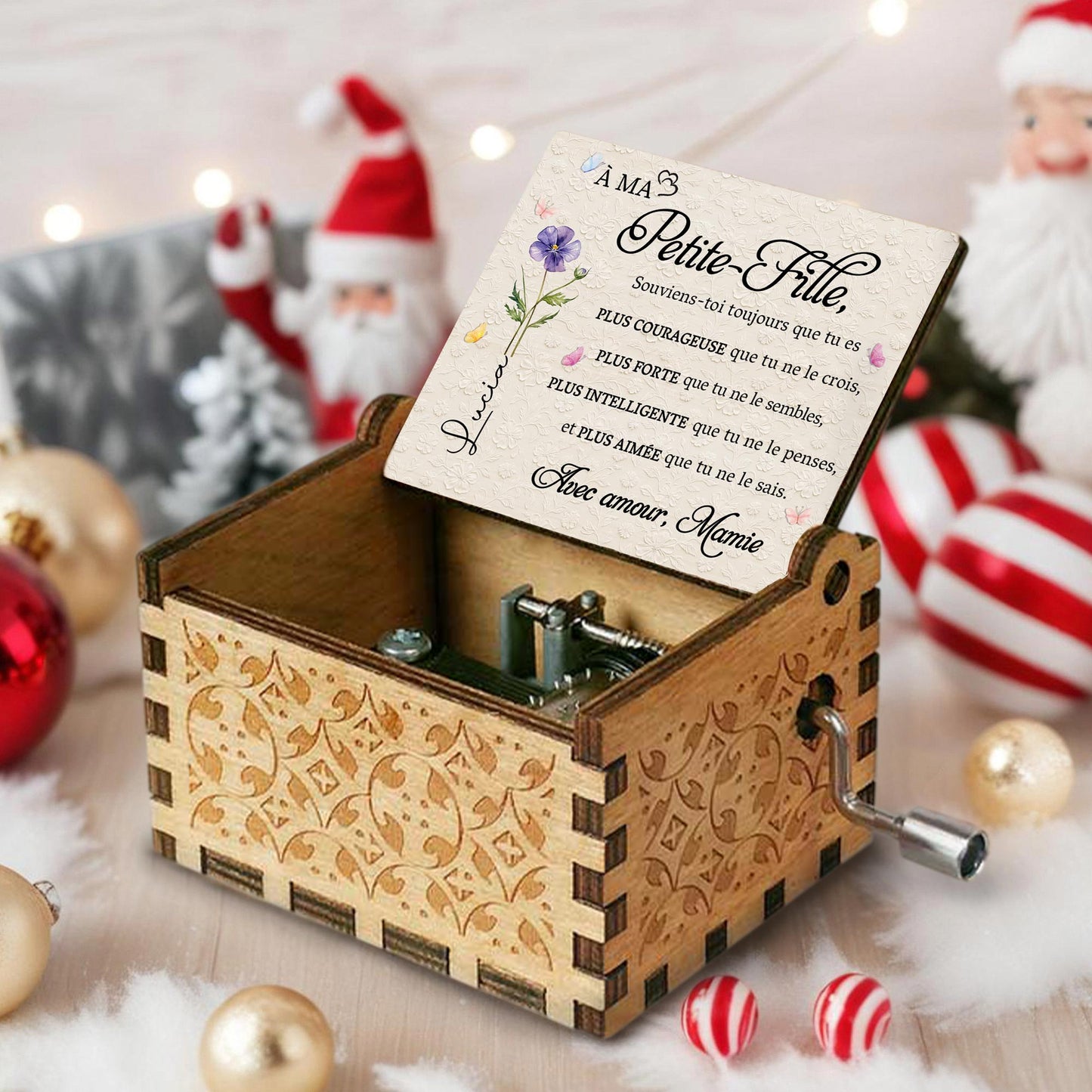 À MA Petite Fille Souviens Toi Toujours Purple Flower Butterflies