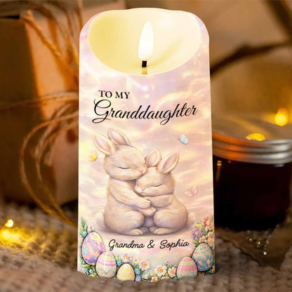 To My Granddaughter Leave A Little Sparkle Rabbit And Easter Eggs