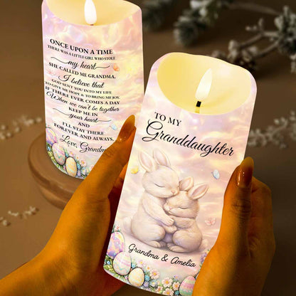 To My Granddaughter Once Upon A Time Rabbit And Easter Eggs