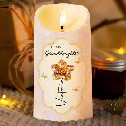 To My Granddaughter Once Upon A Time Flower Butterflies Heart