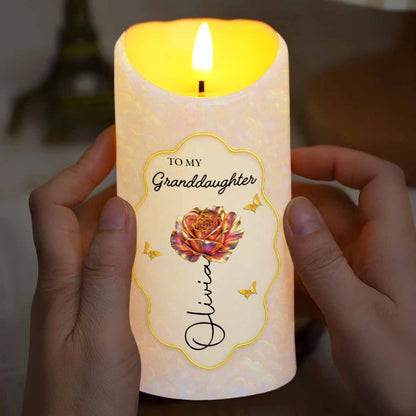 To My Granddaughter Never Forget That I Love You Flower Butterfly