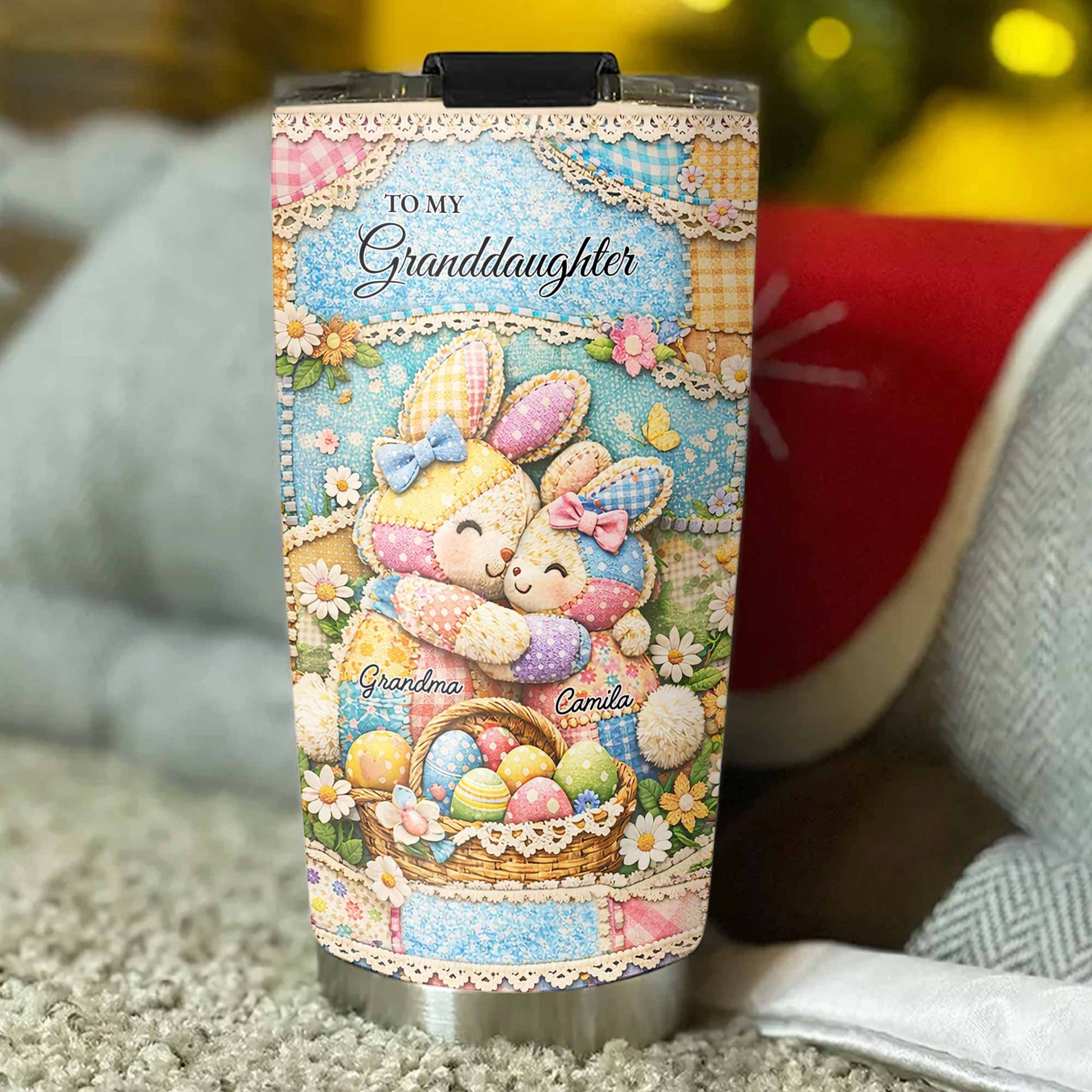 To My Granddaughter Once Upon A Time Bunnies And Easter Eggs