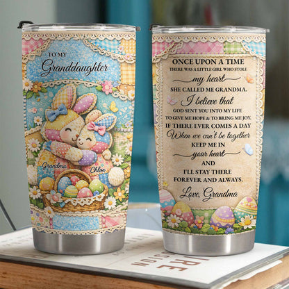 To My Granddaughter Once Upon A Time Bunnies And Easter Eggs