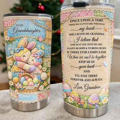 To My Granddaughter Once Upon A Time Bunnies And Easter Eggs