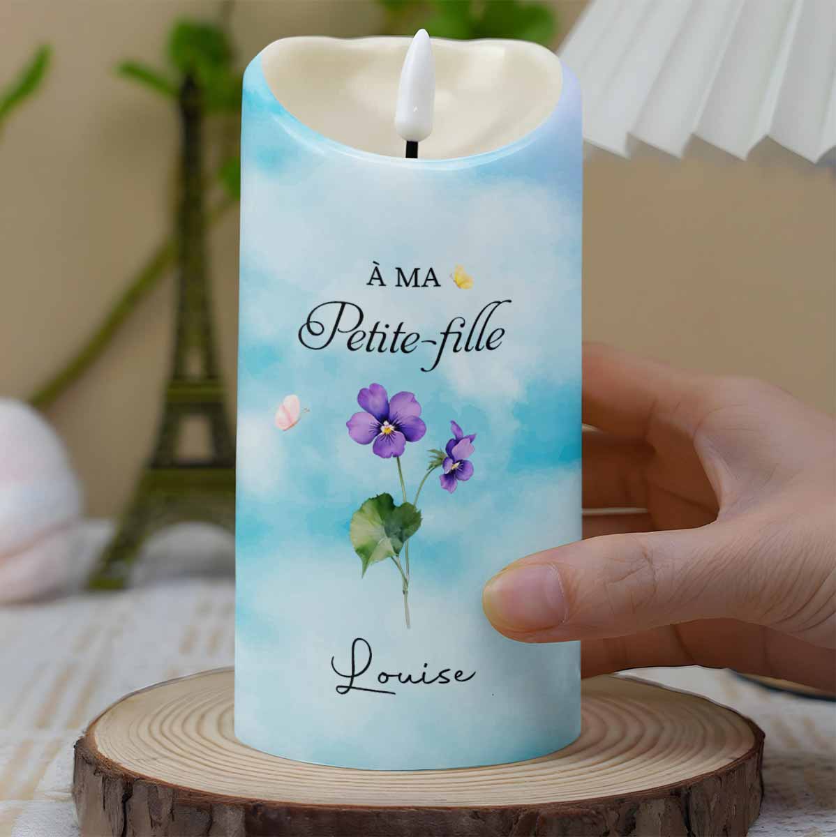 À MA Petite-fille Souviens-toi De Qui Tu Es Birth Month Flowers Crown - Personalized Custom LED Candle - GDT838_LECA