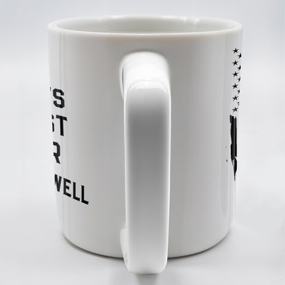 World's Okayest Golfer, Golf Flag and Distressed American Flag