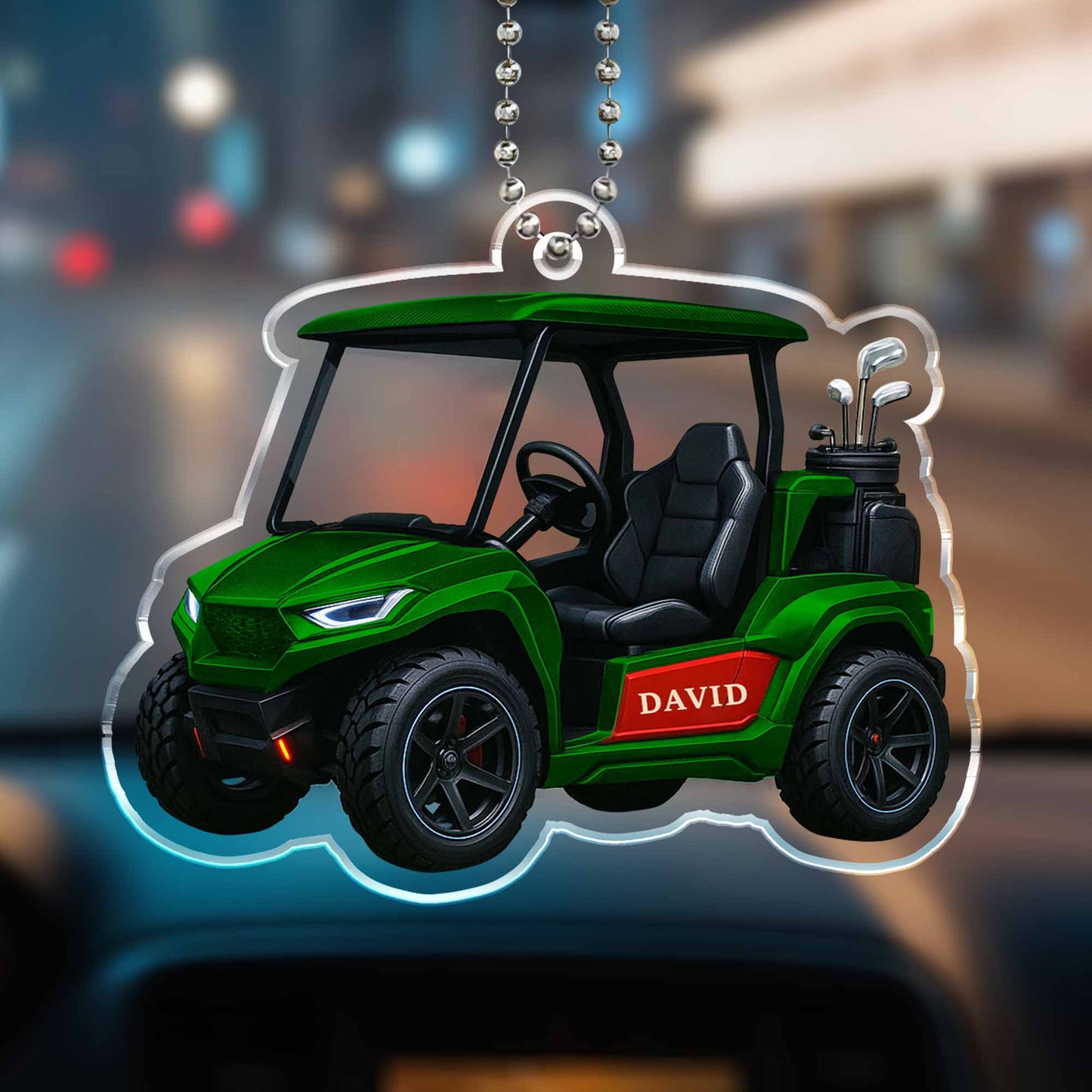 Customize This Unique Golf Cart Ornament