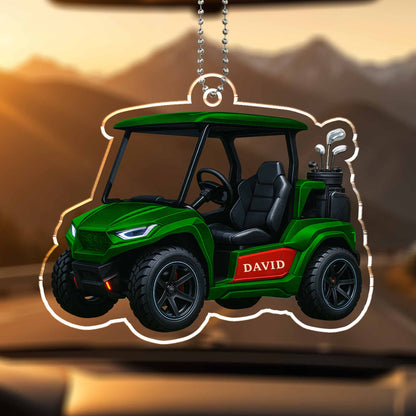 Customize This Unique Golf Cart Ornament