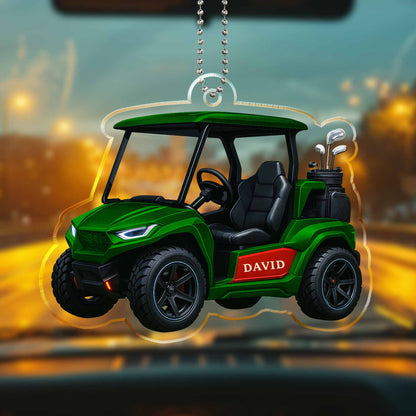 Customize This Unique Golf Cart Ornament