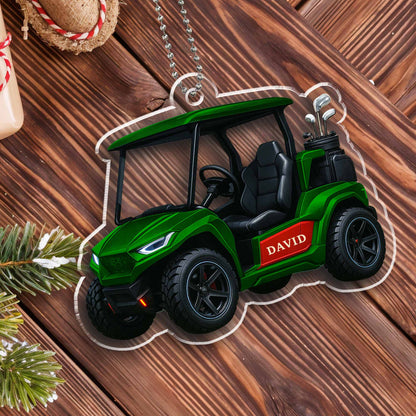 Customize This Unique Golf Cart Ornament