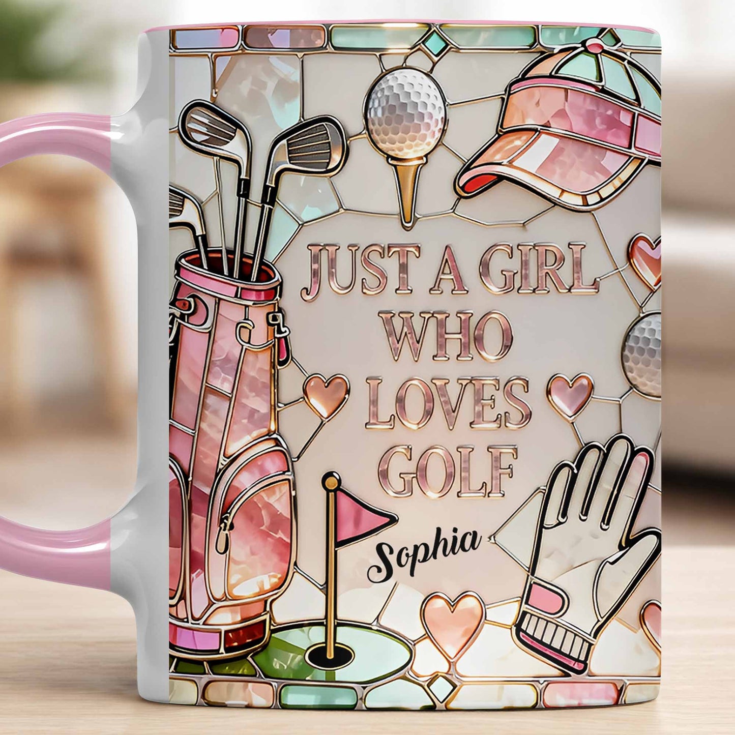 Just A Girl Who Loves Golf With Iconic Golf Accessories