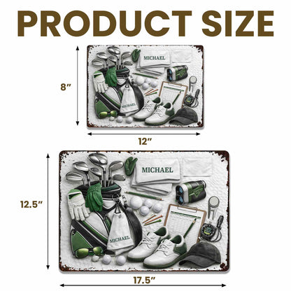 Golf Life Is The Best Life With Golf Clubs And Equipment - Personalized Metal Sign - GOLF012_MSIGN