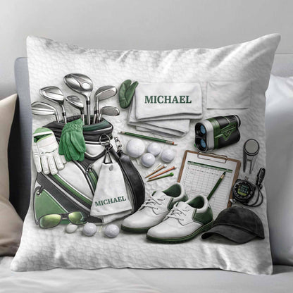 Golf Life Is Better With You Clubs And Bag Accessories - Personalized Custom Pillow, Insert Included - GOLF012_PLW