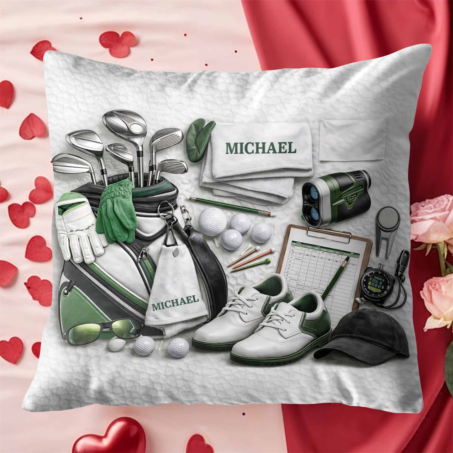 Golf Life Is Better With You Clubs And Bag Accessories - Personalized Custom Pillow, Insert Included - GOLF012_PLW