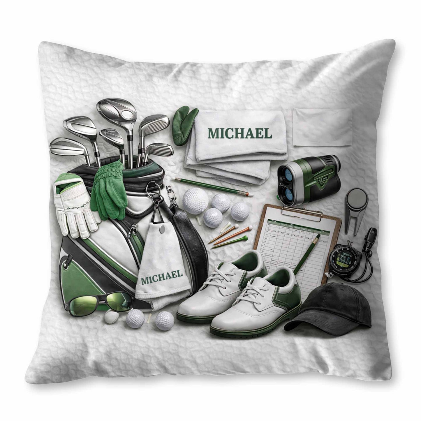 Golf Life Is Better With You Clubs And Bag Accessories - Personalized Custom Pillow, Insert Included - GOLF012_PLW