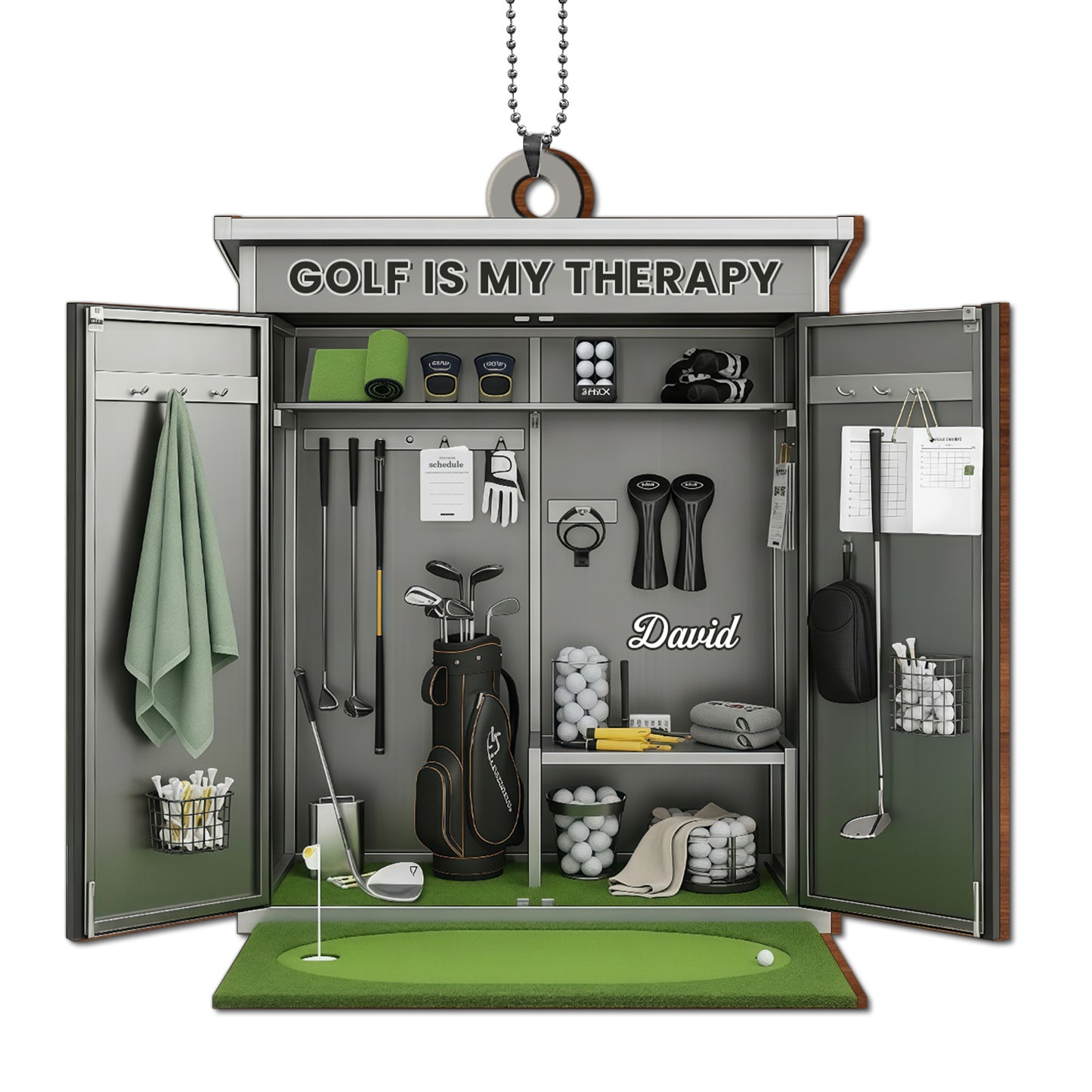 Golf Is My Therapy With Golf Clubs And Balls