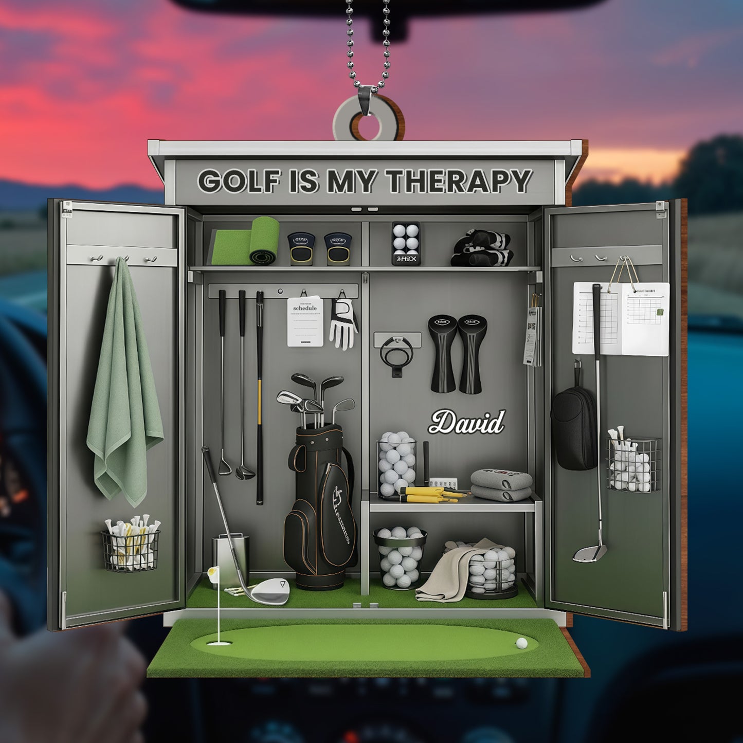 Golf Is My Therapy With Golf Clubs And Balls