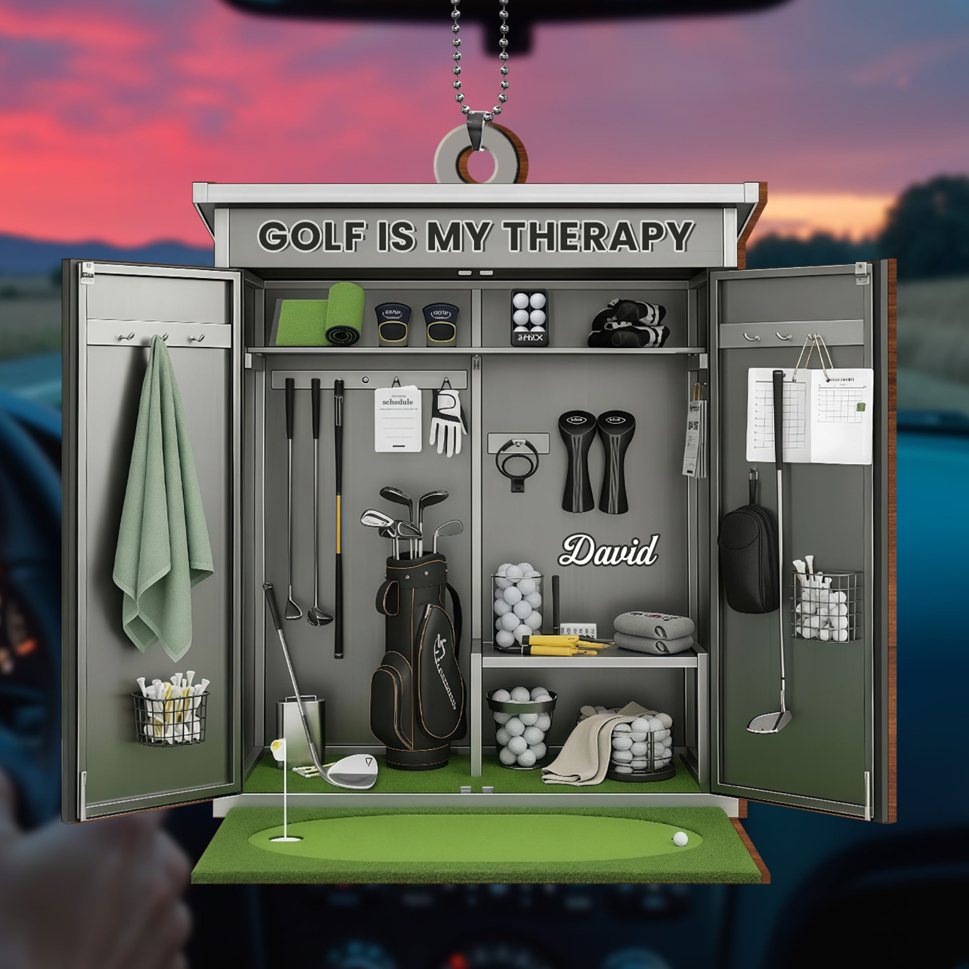 Golf Is My Therapy With Golf Clubs And Balls