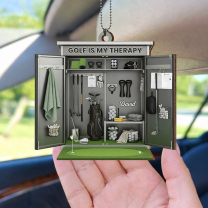 Golf Is My Therapy With Golf Clubs And Balls