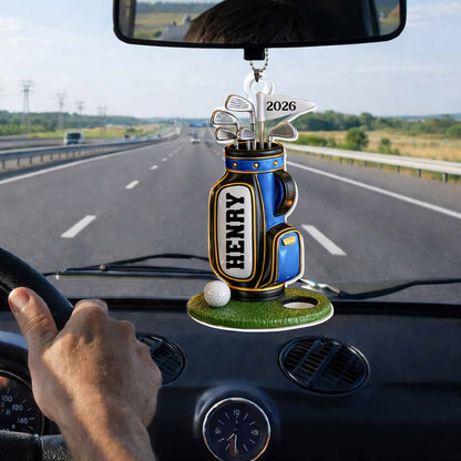 Born To Golf Golf Bag With Clubs And Ball