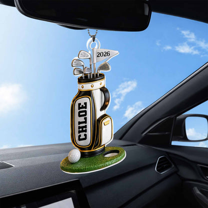 Born To Golf Golf Bag With Clubs And Ball