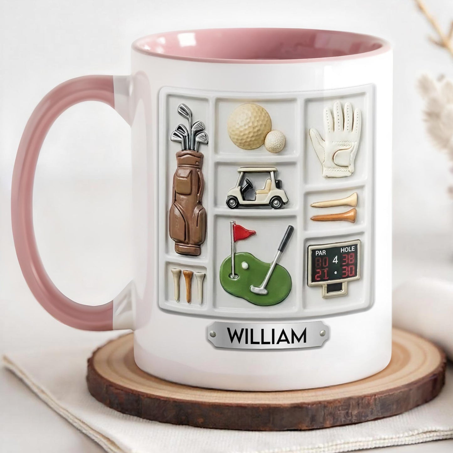 Life Is A Game Golf Is A Serious Sport With Golf Bag And Balls