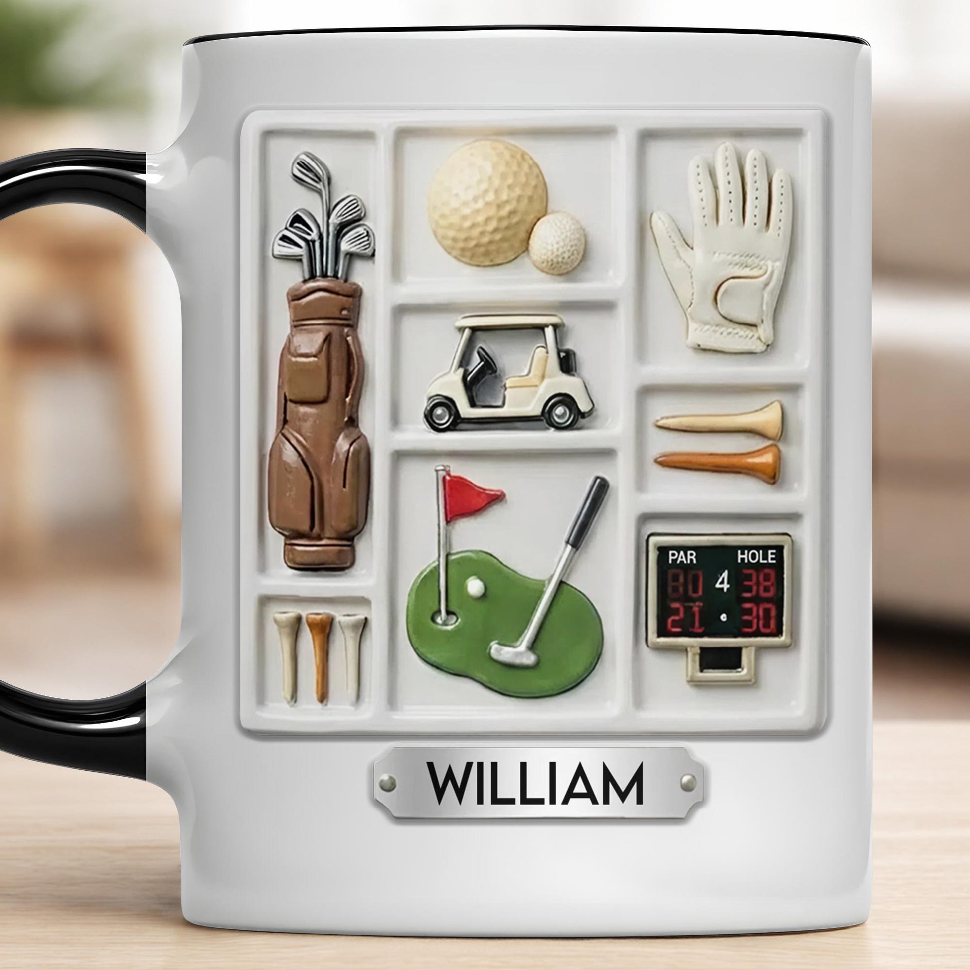 Life Is A Game Golf Is A Serious Sport With Golf Bag And Balls