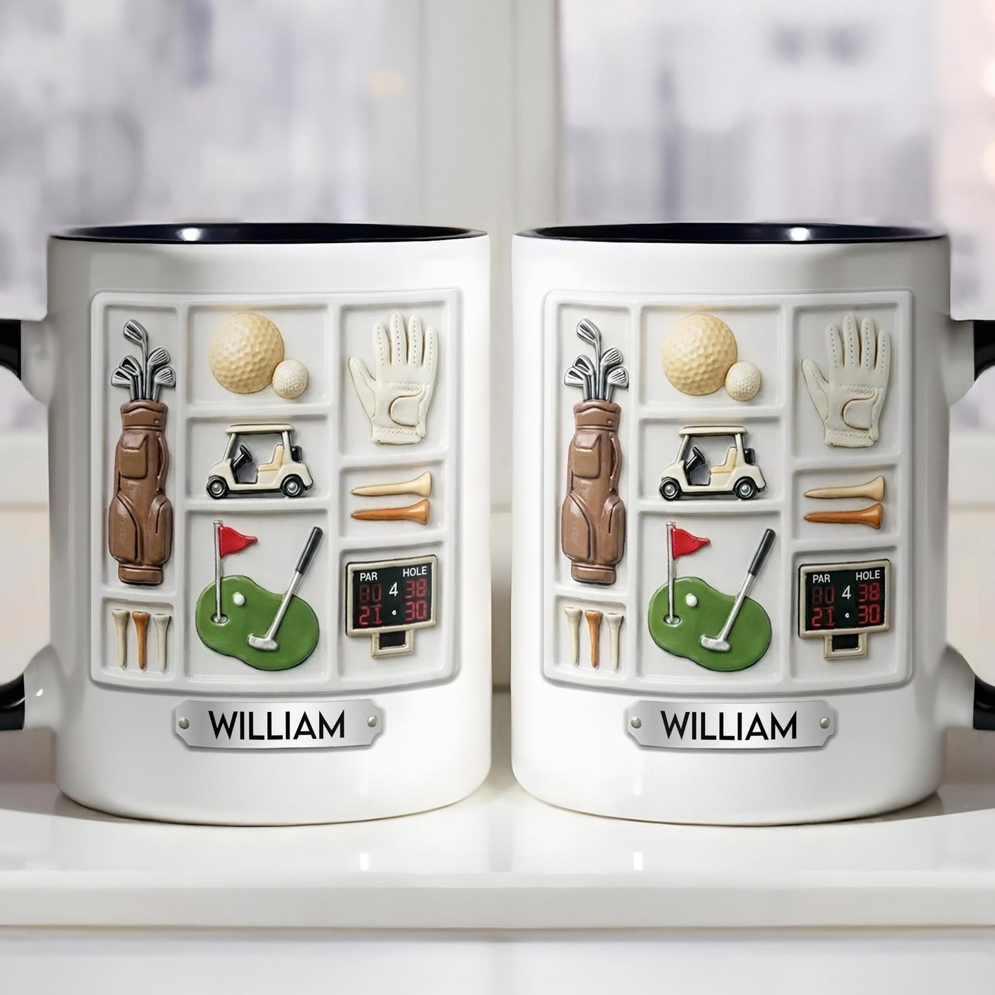 Life Is A Game Golf Is A Serious Sport With Golf Bag And Balls