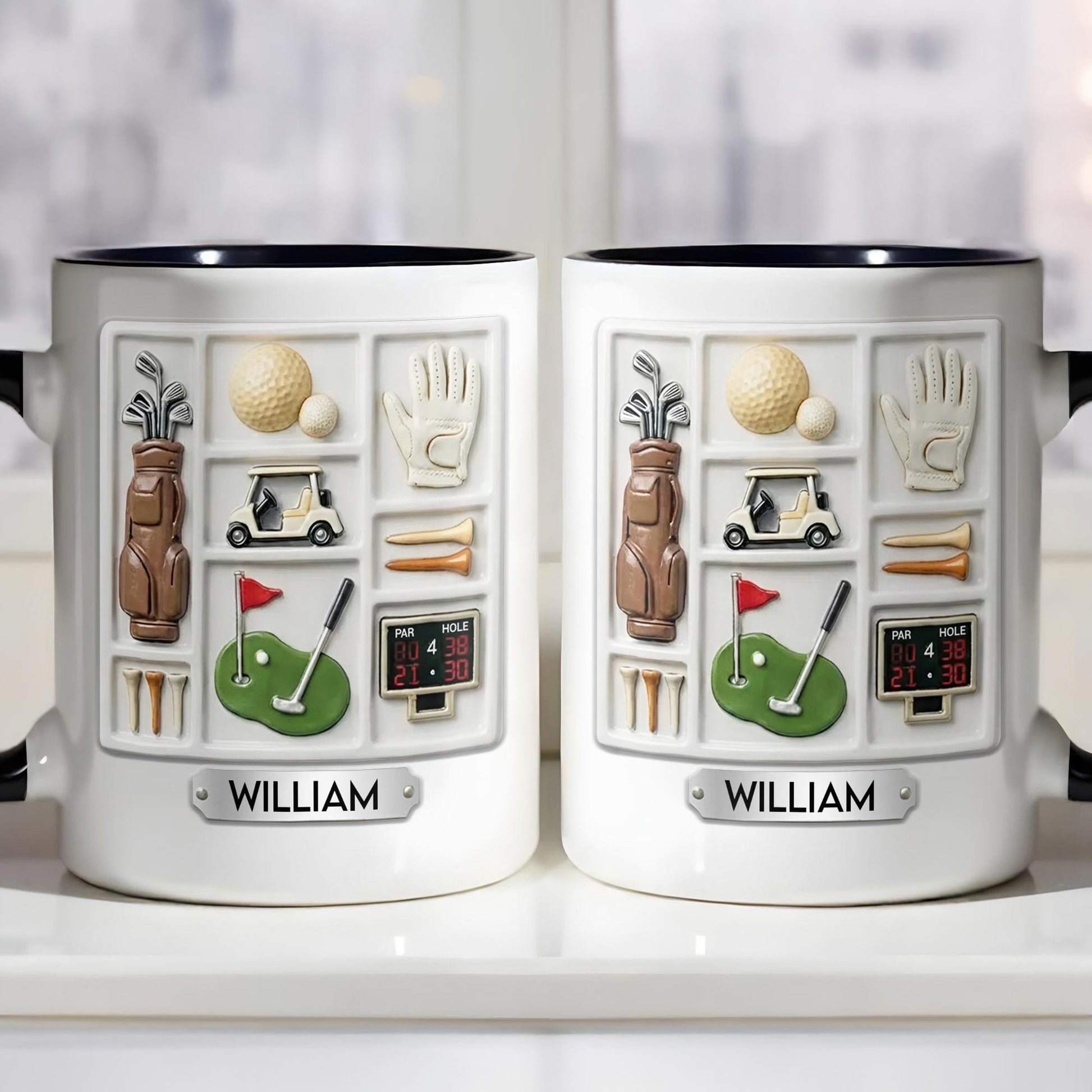 Life Is A Game Golf Is A Serious Sport With Golf Bag And Balls