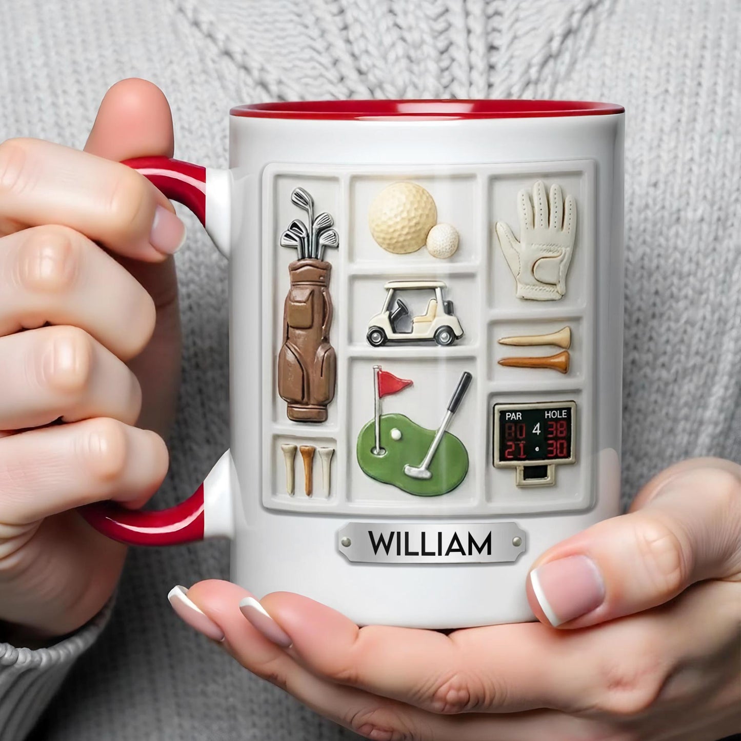 Life Is A Game Golf Is A Serious Sport With Golf Bag And Balls