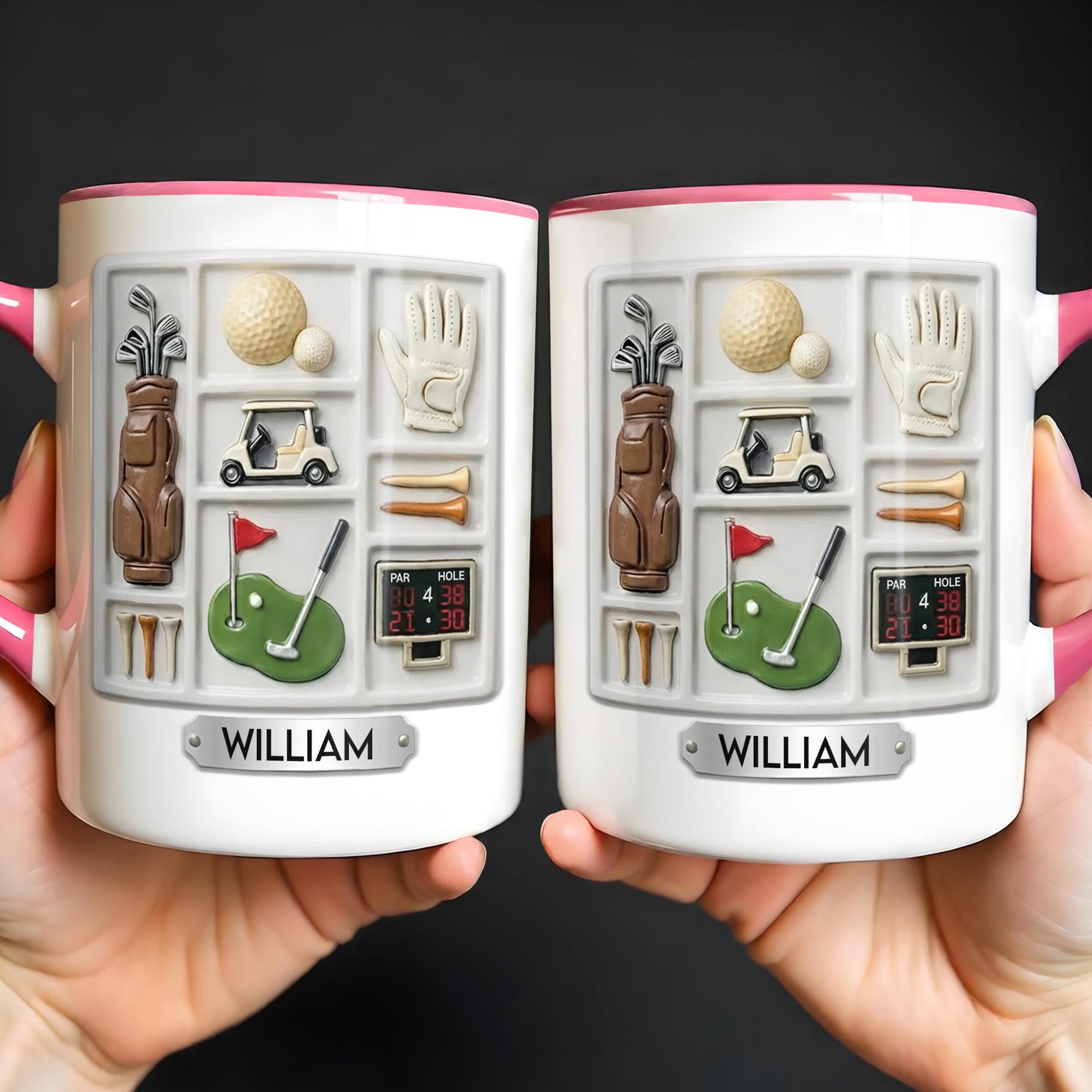 Life Is A Game Golf Is A Serious Sport With Golf Bag And Balls