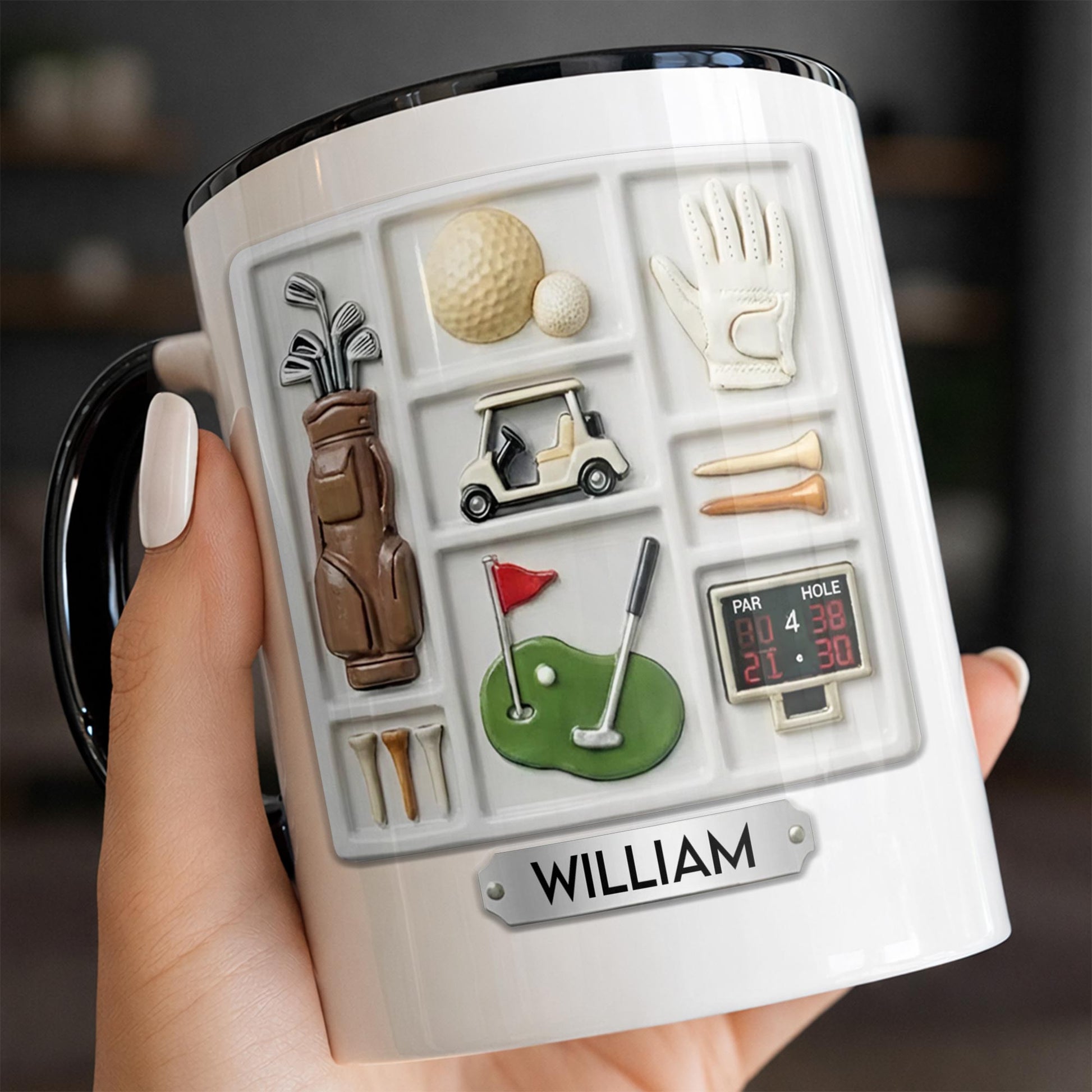 Life Is A Game Golf Is A Serious Sport With Golf Bag And Balls