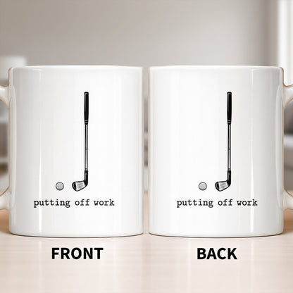 Putting Off Work Golf Club and Ball Design